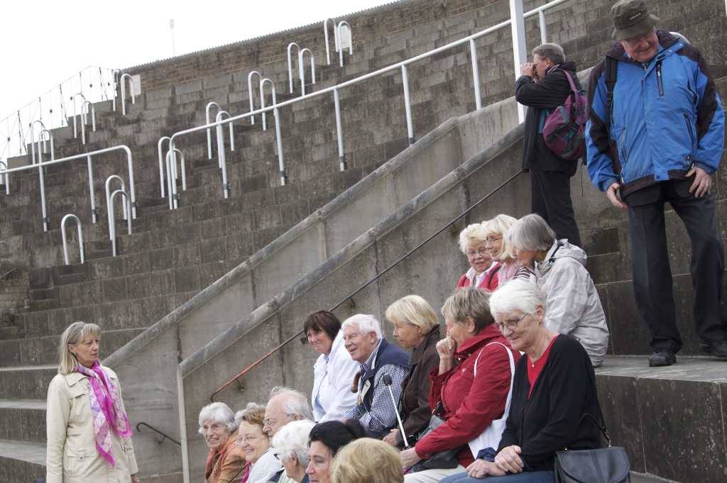 Im Amphitheater des Archologischen Parks Xantern.